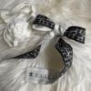圖片 Chanel 黑白草寫twilly