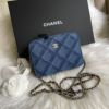 圖片      Chanel 22秋冬牛仔菱格相機包
