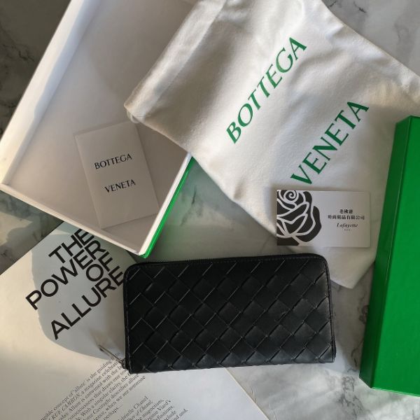 圖片 BOTTEGA VENETA 粗編織拉鍊長夾