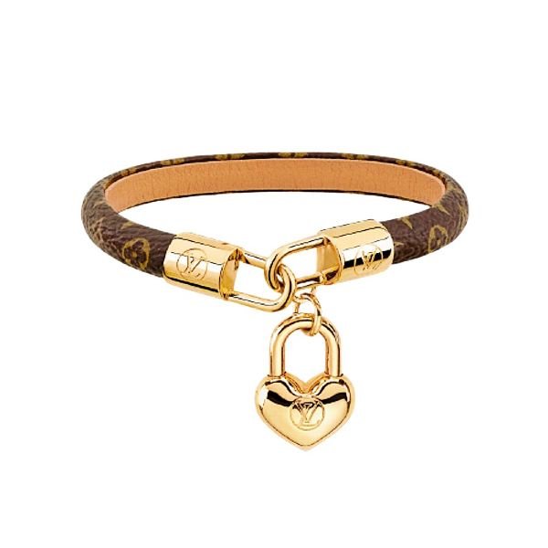 圖片 情人節送禮首選 LOUIS VUITTON 路易威登 CRAZY IN LOCK 皮製手環 M6451F