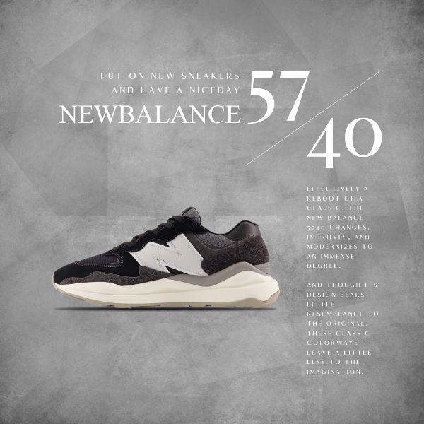 圖片 NICEDAY 現貨 NEW BALANCE 5740系列 黑灰麂皮 M5740PSH