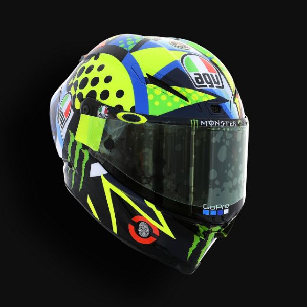 圖片 AGV PISTA GP RR 2020冬測 普普風日月帽
