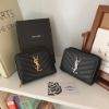 圖片 SAINT LAURENT 魚子醬牛皮拉鍊中夾