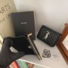 圖片 SAINT LAURENT 魚子醬牛皮拉鍊中夾