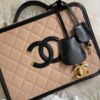 圖片 Chanel 米黑荔枝filigree vanity case