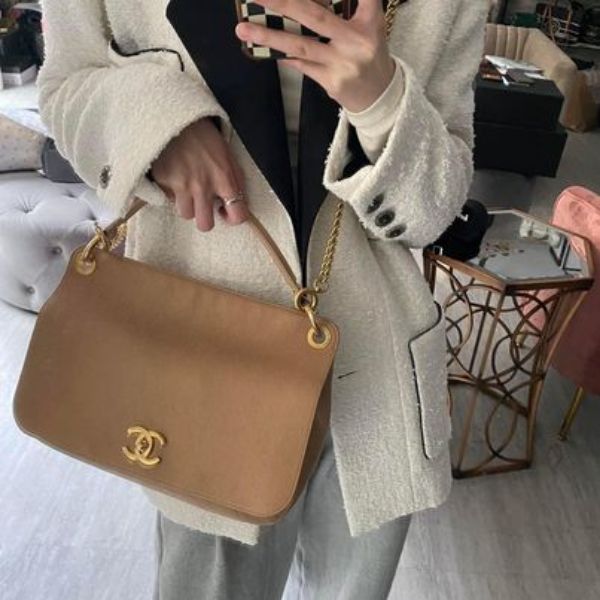 圖片 Chanel米金荔枝孟買手提斜背包