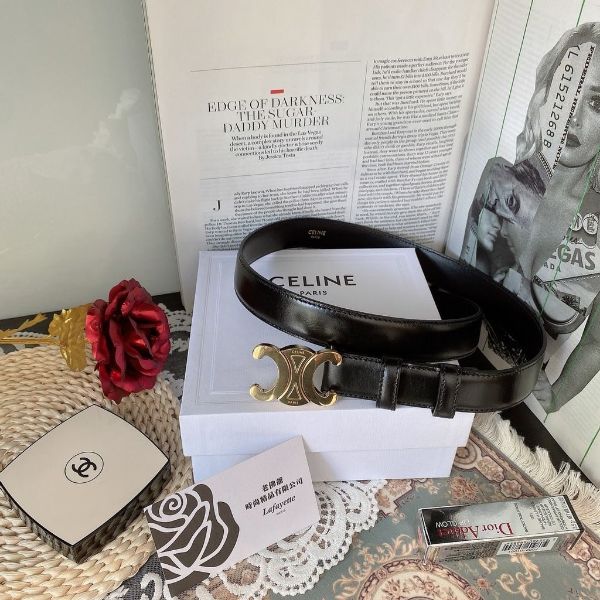 圖片 CELINE 凱旋平滑小牛皮皮帶