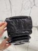 圖片 Saint Lauent 633160  YSL Niki Baby 復古皺褶小牛皮銀鏈 包 黑色