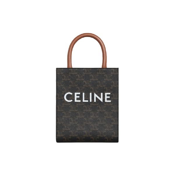 圖片 CELINE TRIOMPHE 帆布迷你型直式CABAS手袋 黃褐色 194372BZK 04LU