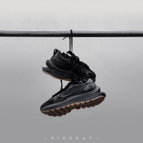 圖片 NICEDAY 現貨 Sacai x VaporWaffle Black Gum 黑魂 黑生膠 DD1875 001