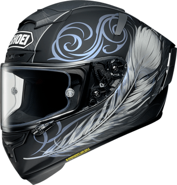 圖片 SHOEI X14 一般彩繪款 KUJAKU TC-5 消光 羽毛帽