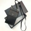 圖片 Prada 2ZH068 Saffiano 皮革手機套 黑色