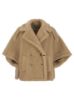 圖片 Max Mara 女款 Teddy 和服式短袖斗篷外套 S/M 駝色