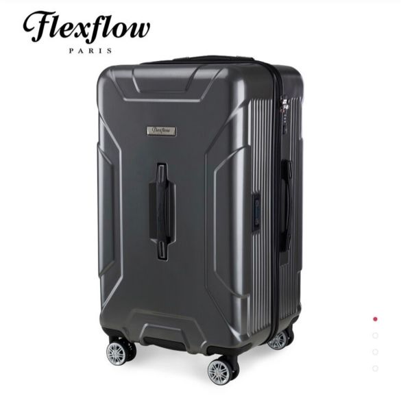 圖片 帝安諾 實體店面 ✨ Flexflow  29吋 特務箱 防爆拉鍊旅行箱 法國精品智能秤重 胖胖箱 太空灰