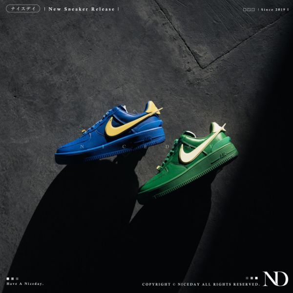 圖片 NICEDAY 代購 NIKE AIR FORCE 1 LOW SP AMBUSH 藍/綠 DV3464-300