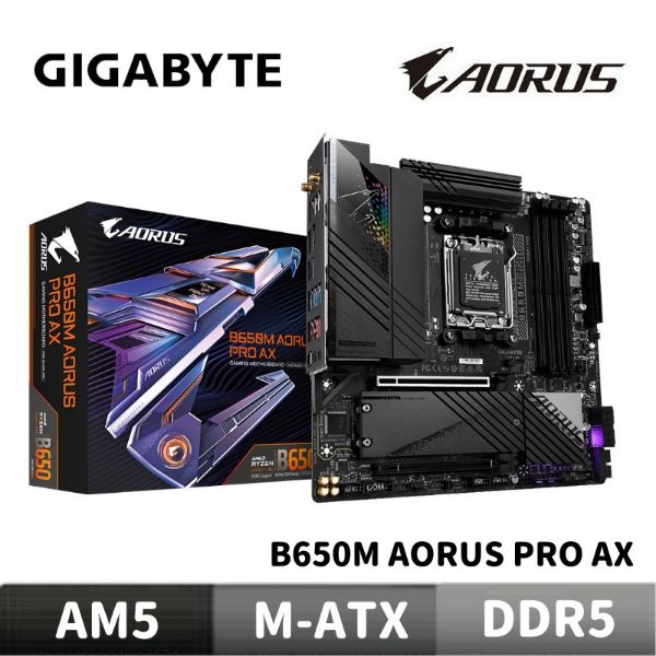 圖片 GIGABYTE 技嘉 B650M AORUS PRO AX 主機板