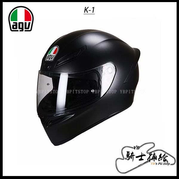 圖片 AGV K-1 素色 MATT BLACK 消光黑 全罩 安全帽 入門 亞洲版 K1 義大利