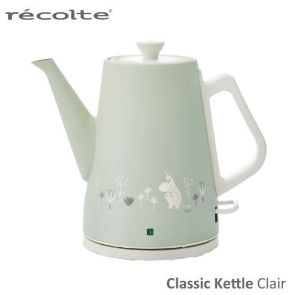 圖片 日本recolte 麗克特 Clair 經典快煮壺 MOOMIN限定款-淡灰綠《WUZ屋子》Z-162-RCK-3-MGR