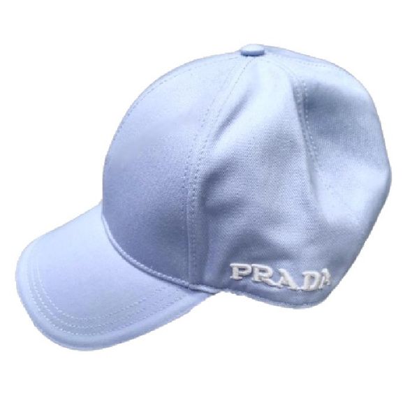 圖片 PRADA 基本款 側邊LOGO 棒球帽 藍色L號    2HC274 380 F0036