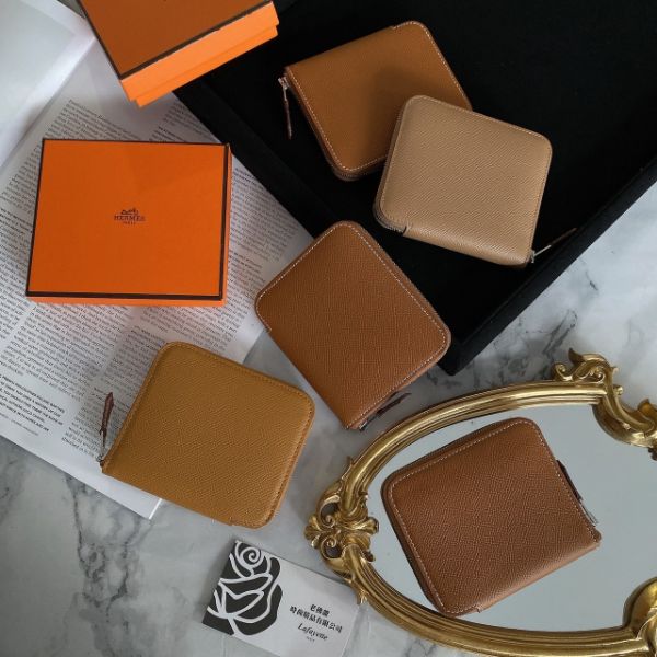 圖片 Hermès Silk In Epsom 小牛皮絲巾短夾系列