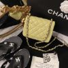 圖片 CHANEL COCO 23C 牛油果綠淡金釦方胖