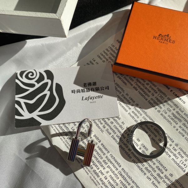 圖片 Hermès 彩虹鎖頭鑰匙圈