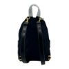 圖片 Moschino 金logo菱格縫線尼龍手提/後背包-迷你(黑)