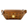 圖片 MCM 品牌帆布logo腰包(焦糖色)