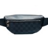 圖片 Louis Vuitton Damier 帆布拚牛皮斜背/腰包(黑灰)