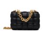 圖片 Bottega Veneta 631421 Padded Cassette 小羊皮金鍊包 黑色