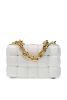 圖片 Bottega Veneta 631421 Padded Cassette小羊皮金鍊包    白色