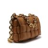 圖片 Bottega Veneta 631421 Padded Cassette 小羊皮金鍊包 焦糖色