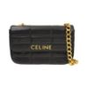 圖片 Celine Matelasse 襯芯山羊皮飾鍊掛肩包 黝黑色