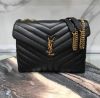 圖片 Saint Laurent YSL 574946 中款 Lou Lou 小羊皮金鍊兩用包 黑色