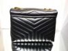 圖片 Saint Laurent YSL 574946 中款 Lou Lou 小羊皮金鍊兩用包 黑色
