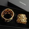 圖片  Chanel 21早秋手工 VIC 生日禮 金色水鑽珍珠手鐲一對