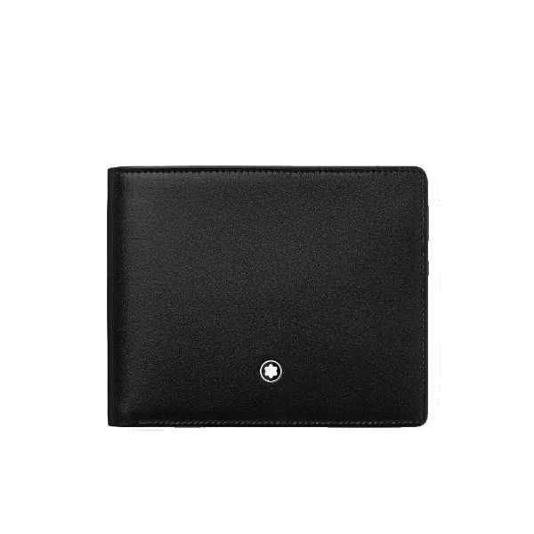 圖片 MONTBLANC 萬寶龍 小牛皮雙褶12卡皮夾 黑色 103384