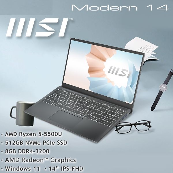 圖片 MSI Modern 14 B5M-234TW 創作者輕薄筆電