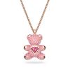 圖片 施華洛世奇 SWAROVSKI Teddy系列 鏈墜 粉紅色 鍍玫瑰金色調 5642976