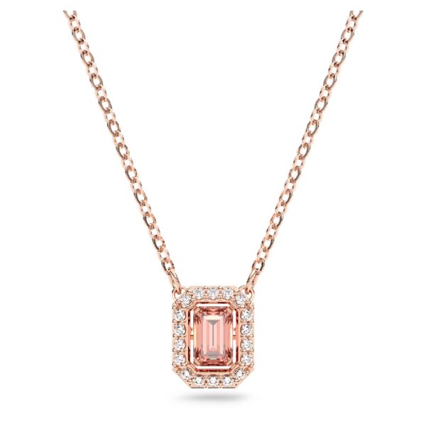 圖片 施華洛世奇 SWAROVSKI Millenia 項鏈 八角形切割 粉紅色 鍍玫瑰金色調 5614933