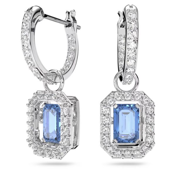 圖片 施華洛世奇 SWAROVSKI Millenia系列 水滴形耳環 八角形切割 藍色 5619500