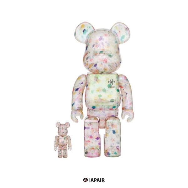 圖片 【APAIR】現貨 BE@RBRICK ANEVER 透明碎花 100%+400%