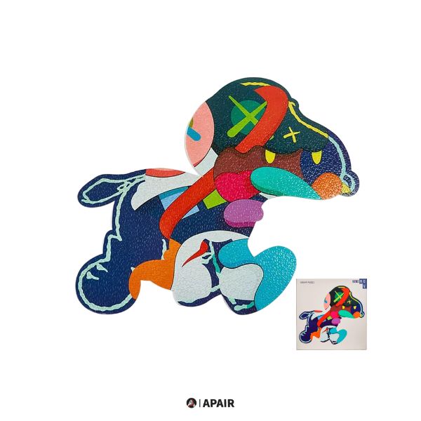 圖片 【APAIR】現貨KAWS Jigsaw snoopy Puzzle KAWS聯名史努比潮流拼圖1000片 （跑步）