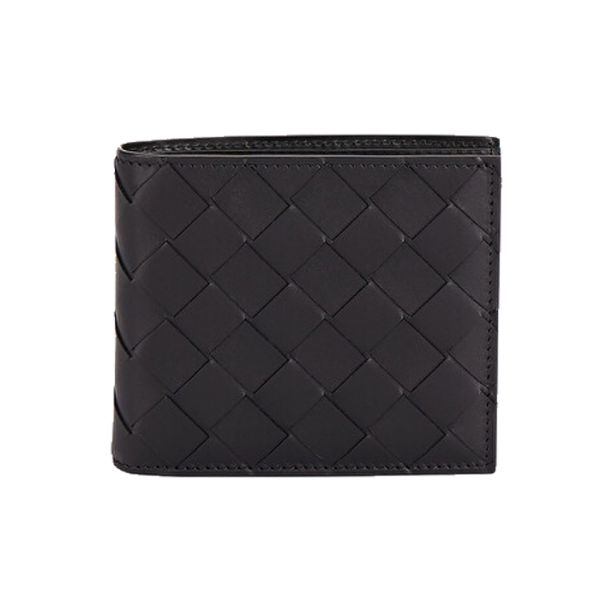 圖片 BOTTEGA VENETA BV 男款經典黑色八個卡層加拉鍊零錢袋短夾   708616 VCPQ48803