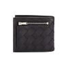 圖片 BOTTEGA VENETA BV 男款經典黑色八個卡層加拉鍊零錢袋短夾   708616 VCPQ48803