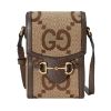 圖片 Gucci Jumbo GG 迷你袋/側背包 駝色烏木色   625615 UKMBG2572