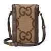 圖片 Gucci Jumbo GG 迷你袋/側背包 駝色烏木色   625615 UKMBG2572