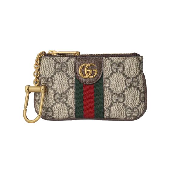 圖片 GUCCI Ophidia 雙G 米色棕色 鑰匙包/零錢包  671722 96IWG8745