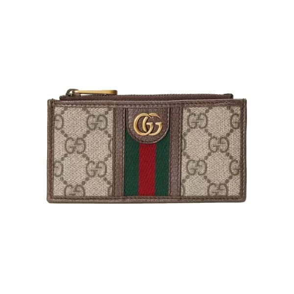 圖片 GUCCI Ophidia 雙G 米色棕色 零錢包/卡包  699349 96IWT8745