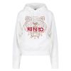 圖片 KENZO 女款S號刺繡白色虎頭長袖帽T  FC62SW8714XL01B